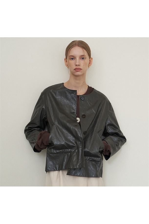 flove - 자켓 - DETACHABLE KNIT HAT JACKET (KK)