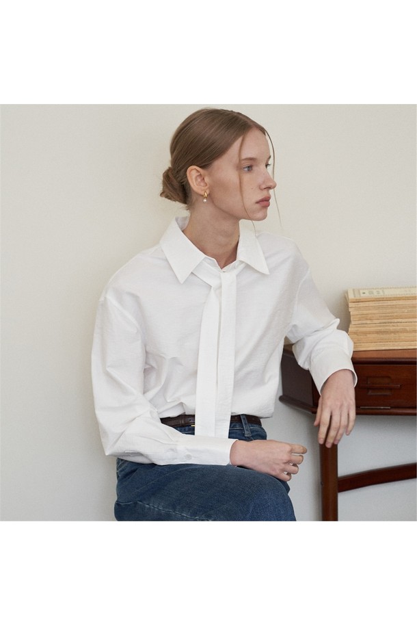 flove - 셔츠 - FORMALING 3-WAY SHIRTS (WH)