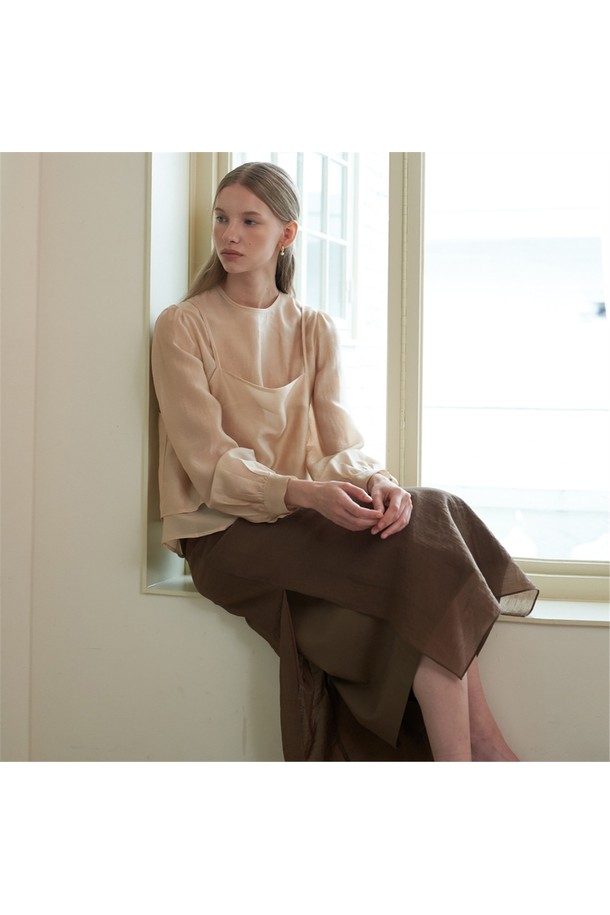 flove - 미디스커트 - SHEER SKIRT VERSION 4 (BR)