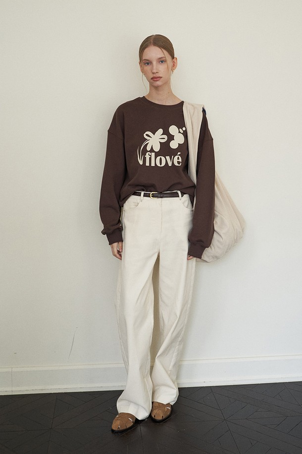 flove - 롱/미디팬츠 - [벨트증정] LUZ STRAIGHT CORDUROY PANTS (3COLORS)
