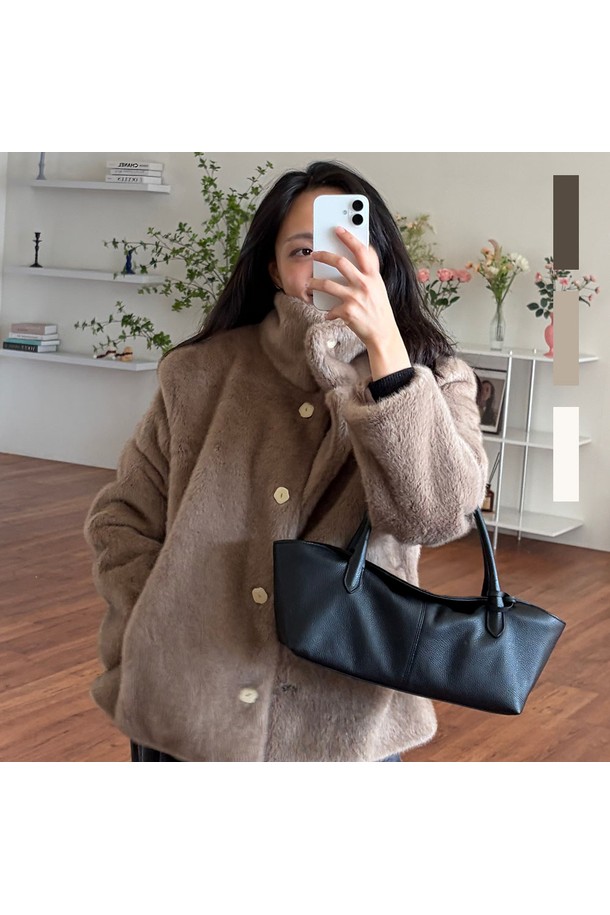 flove - 자켓 - POEM CLASSIC ECO FUR JACKET