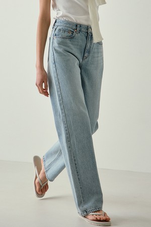 [4/30일 예약발송] relaxed straight jeans (light blue)