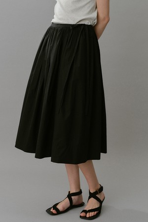 cotton string skirt (black)