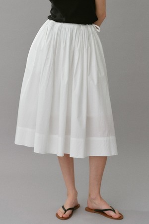 cotton string skirt (white)