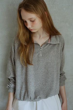 terry banding anorak (2colors)