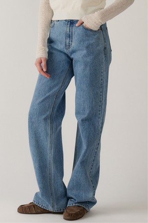 loose fit jeans (medium blue)