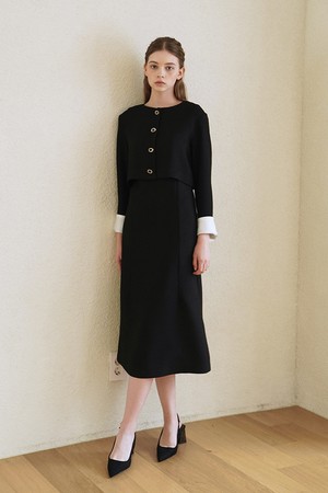 ELLE JACKET RABAM DRESS SET UP_BK