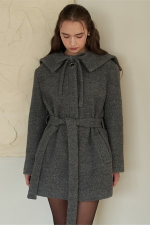 SAILOR COLLAR COAT_GR