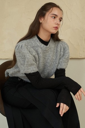 HALF NECK WOOL T-SHIRTS_4colors