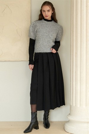 PLEATS 2-WAY SKIRT_BK