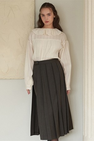 PLEATS 2-WAY SKIRT_BR