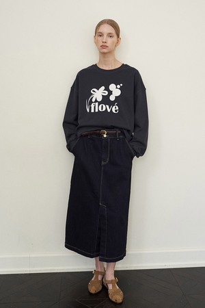 [벨트증정] SLIT DENIM SKIRT (3COLORS)