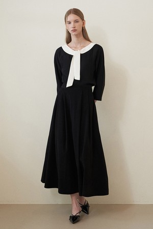 HARF FLARE CORDUROY SKIRT (3COLORS)