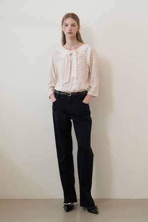 [벨트증정] SLIT SLIM DENIM PANTS (2COLORS)