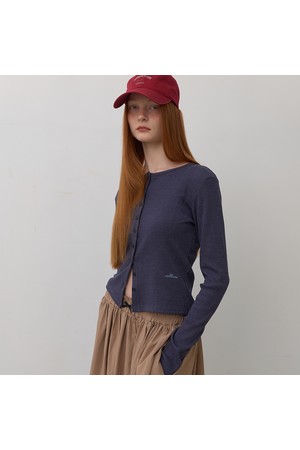 모나 아일렛 가디건_네이비