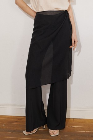 URBAN LAP PANTS & SKIRT (SOLID BK)
