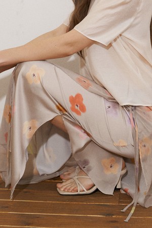 FLOWER SHEER SET UP SKIRT (JD)