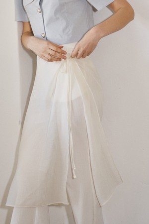 SHEERING WRAP SKIRT (IV)