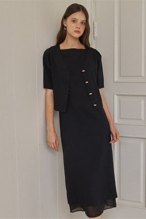 OVE 2 BLOUSE INNER SHEER DRESS SET UP_BK