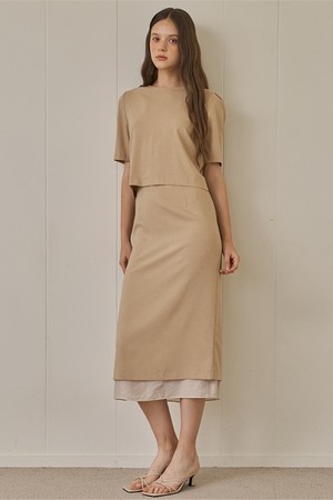 OVE 2 BLOUSE INNER SHEER DRESS SET UP_BE