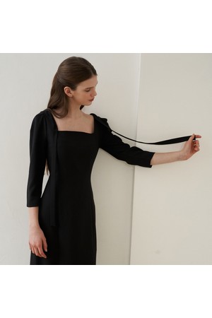 MER TIE DRESS(BK)