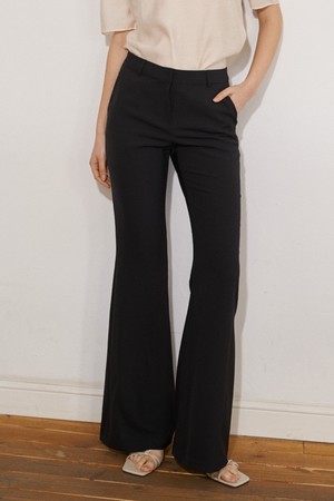 SUMMER LIGHT FABRIC PANTS (SOLID-BK)