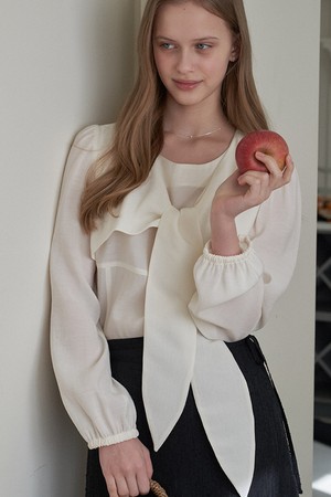 RIBON TYPE BLOUSE_IV