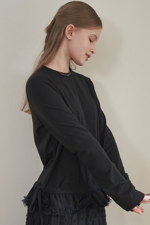 LOUND FRILL T-SHIRTS_BK
