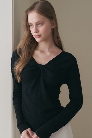 TWIST POINT KNIT_BK
