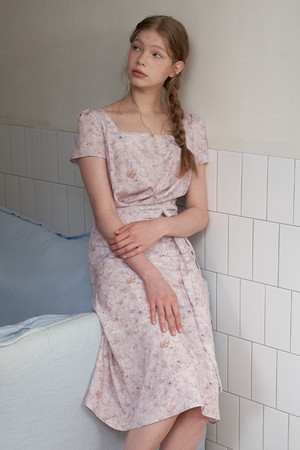 FLOWER DRAWING DRESS_F/PK