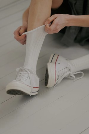 cotton rib socks (4colors)