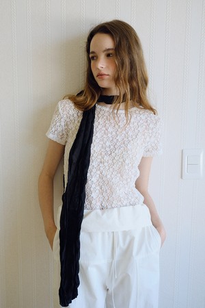 wrinkled sheer scarf (3colors)