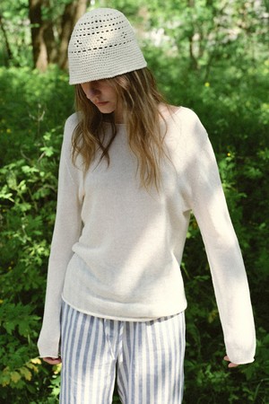 [6/24 예약배송] paper wholegarment knit (cream)