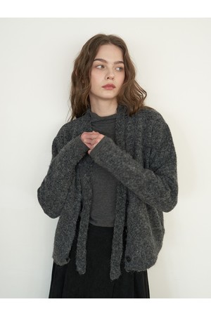MELLOW SCARF KNIT CARDIGAN_CH