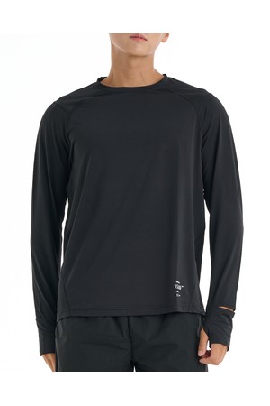 Men’s Distance Long Sleeve Black_BLACK-a