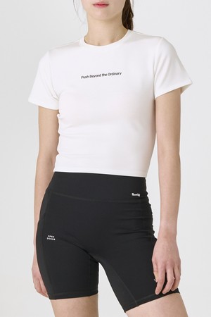 Women's Push Cropped T-Shirt White