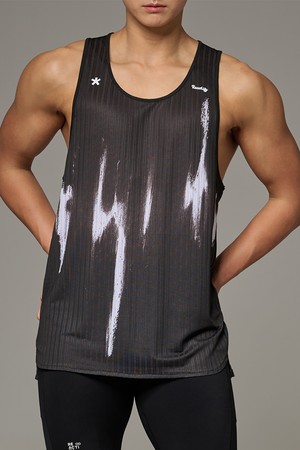 Race Pulse Singlet Black