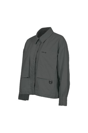 문워크 리사이클 나일론 아웃도어 셔츠 - 2colors_BLACK-a