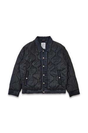 Orleans re work quilted black denim jacket
