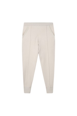 BB BANDING WOMEN JOGER KNIT PANTS_BEIGE_BEIGE-a