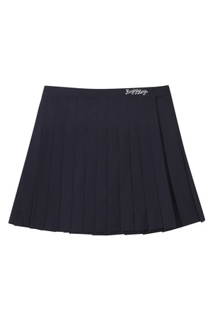 BB PLEATS LAYERED WOMEN WRAP SKIRT_NAVY_NAVY-a