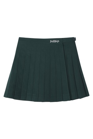 BB PLEATS LAYERED WOMEN WRAP SKIRT_GREEN_GREEN-a