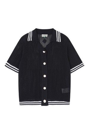BB CAVANA CROCHET UNISEX KNIT SHIRTS_NAVY_NAVY-a