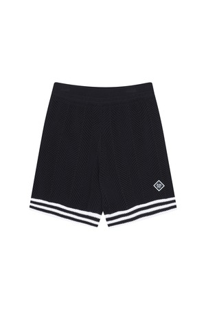 BB CAVANA CROCHET UNISEX KNIT SHORTS_NAVY_NAVY-a