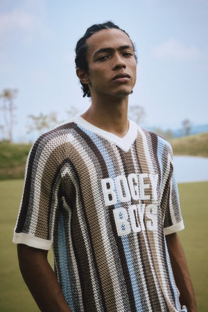 BB STRIPE UNISEX MESH KNIT_IVORY_IVORY-a