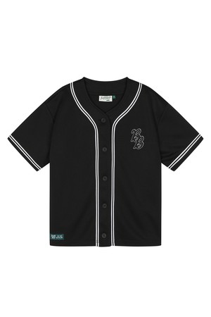 BB UNISEX BASEBALL UNIFORM SHIRTS_BLACK_BLACK-a