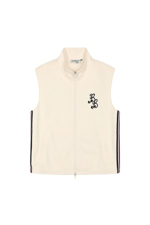 BB WOMEN BASEBALL FULL ZIP VEST_IVORY_IVORY-a