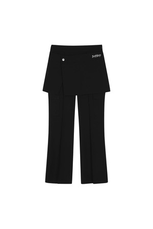 BB WOMEN SKIRT LAYERED PANTS_BLACK_BLACK-a