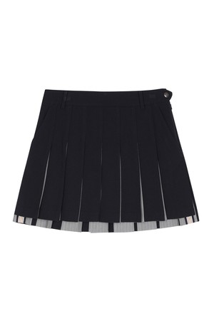 BB WOMEN SCHEME PLEATS SKIRT_NAVY_NAVY-a