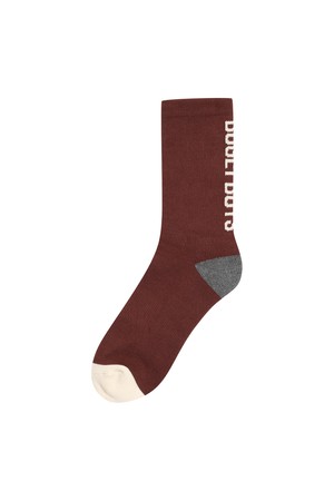BB HERITAGE MEN CREW SOCKS_BROWN_BROWN-a